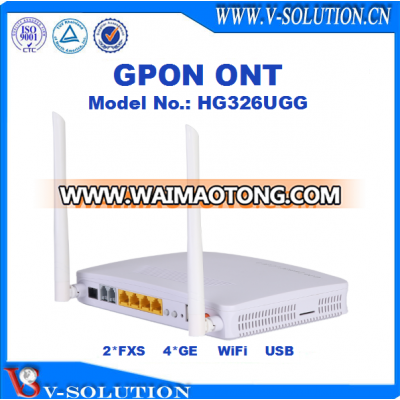 FTTH GPON ONT 2fxs+ 4ge wifi onu wireless network router